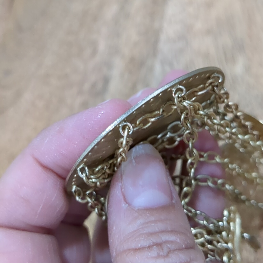 Greek Coins Multilayer Chains Bracelet - Picture 11 of 13